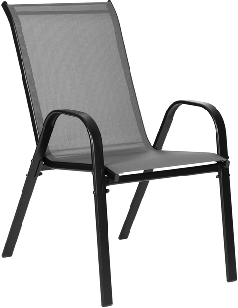 Zestaw krzeseł ogrodowych ModernHome by Multistore SC-092KD Dark Grey 2 szt (5905817001071) - obraz 3