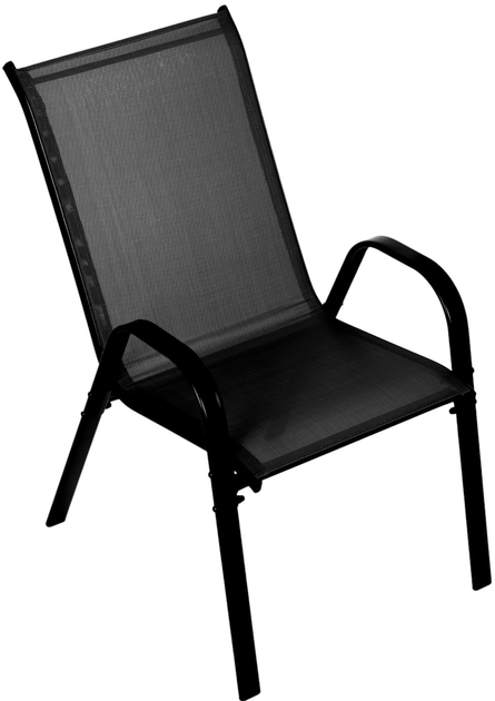 Набір садових стільців ModernHome by Multistore SC-092KD Black 4 шт (5905817004904) - зображення 5