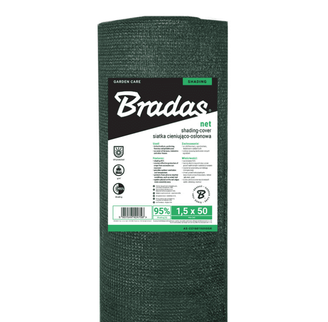Сетка для затенения Bradas 95%, 160г/м2 2х25м (AS-CO16020025GR) - изображение 2