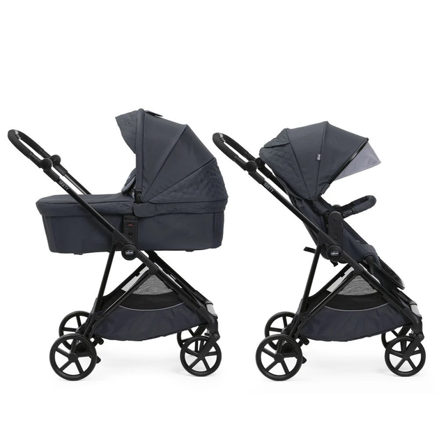 Коляска 2 в 1 Chicco Seety, темно-серая - изображение 1
