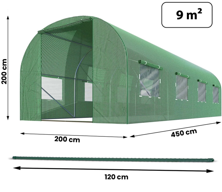 Tunel ogrodowy Plonos 2 x 4.5 m (4915-B) - obraz 4