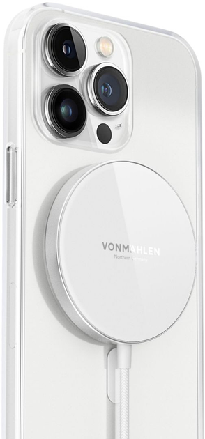 Bezprzewodowa ładowarka Vonmahlen Aura Mini White (AUM00006) - obraz 3