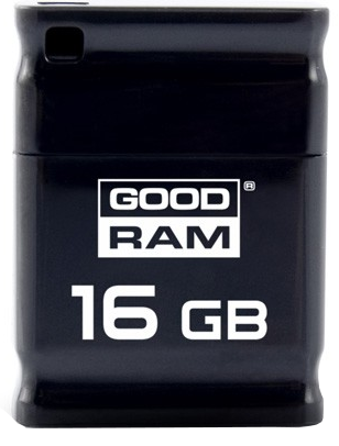 USB флеш накопичувач Goodram 16GB UPI2 Piccolo Black USB 2.0 (UPI2-0160K0R11) - изображение 2