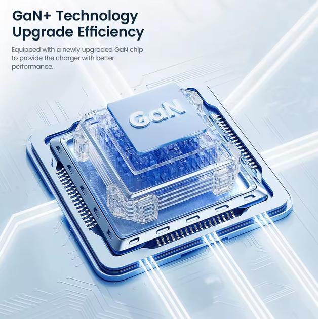 Блок быстрой зарядки с цифровым дисплеем Toocki 33W GAN Display Type-c USB - изображение 6