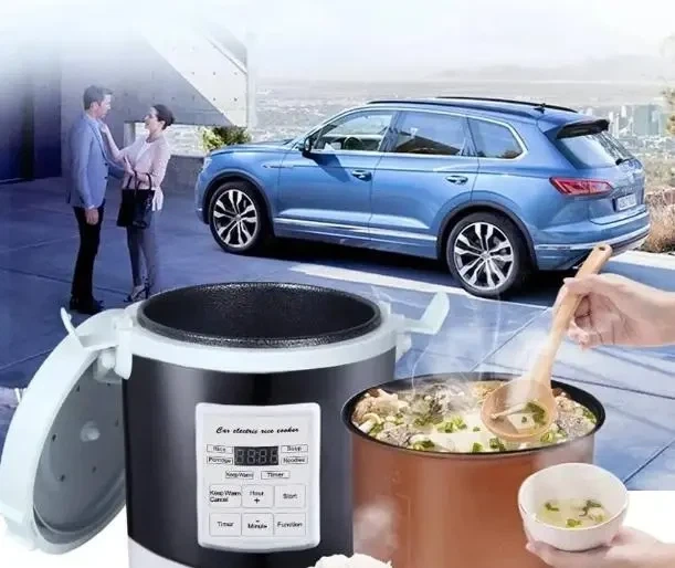 Автомобильная мультиварка-пароварка DMWD 1.6 л, 24V, от прикуривателя, съёмная чаша, отложенный старт, для поездок и рейсов - изображение 2