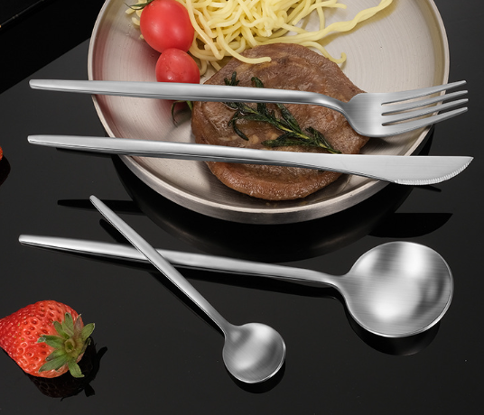 Набір столових приборів Modern Silver на 6 персон 24 предмети - зображення 5