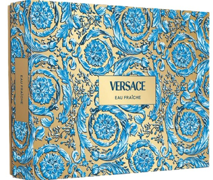 Набір для чоловіків Versace Man Eau Fraiche туалетна вода 50 мл + гель для душу 50 мл + бальзам після гоління 50 мл (8011003893430) - зображення 3