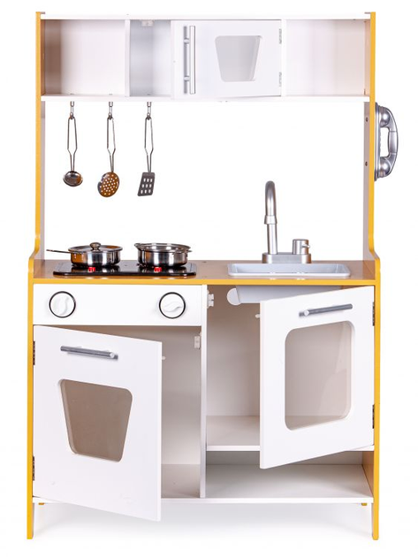 Drewniana kuchnia dla dzieci EcoToys ze światłem i dźwiękiem PLK534 (5903089066170) - obraz 5