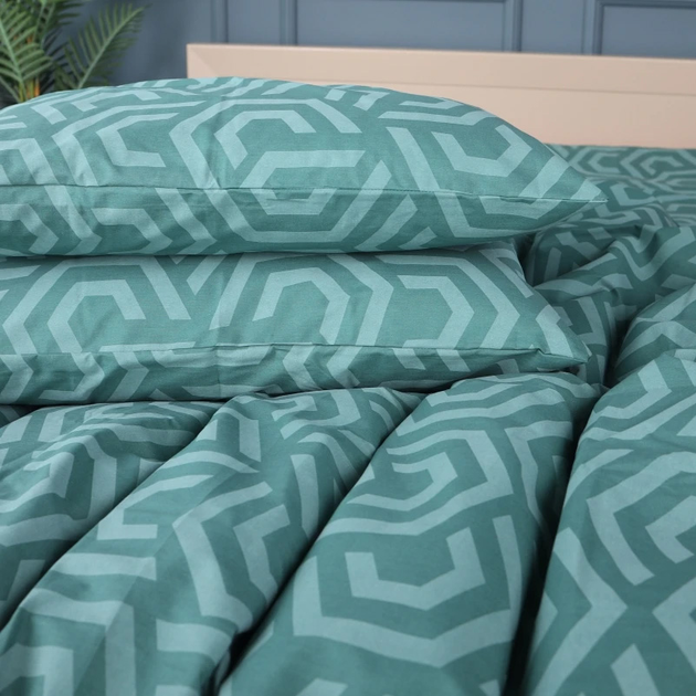Наволочка MirSon Ranforce Elite 17-0622 Geometry Emerald 60х60 см від Rozetka на платформі USKIDKA Акція на Наволочка MirSon Ranforce Elite 17-0622 Geometry Emerald 60х60 см від Rozetka