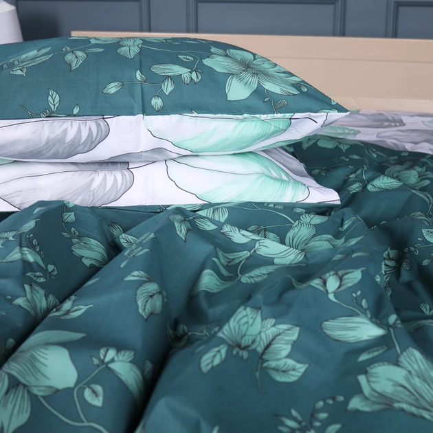 Наволочка MirSon 17-0718 Emerald Foliage Бязь 70х70 см від Rozetka на платформі USKIDKA Акція на Наволочка MirSon 17-0718 Emerald Foliage Бязь 70х70 см від Rozetka
