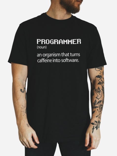 Футболка бавовняна довга чоловіча Ctrl Programmer CNTRLB10011 XL Чорна з принтом від Rozetka на платформі USKIDKA Акція на Футболка бавовняна довга чоловіча Ctrl Programmer CNTRLB10011 XL Чорна з принтом від Rozetka