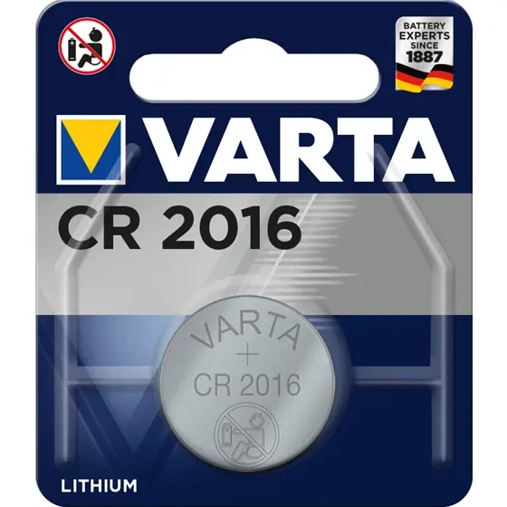 Батарейка літієва VARTA Lithium 6016 (CR2016) - Фото 2 Батарейка літієва VARTA Lithium 6016 (CR2016) - зображення 2