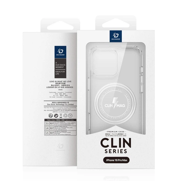 Чехол для Apple iPhone 16 Pro Max Dux Ducis Clin Mag Series Clear Case with MagSafe Прозрачный - изображение 10
