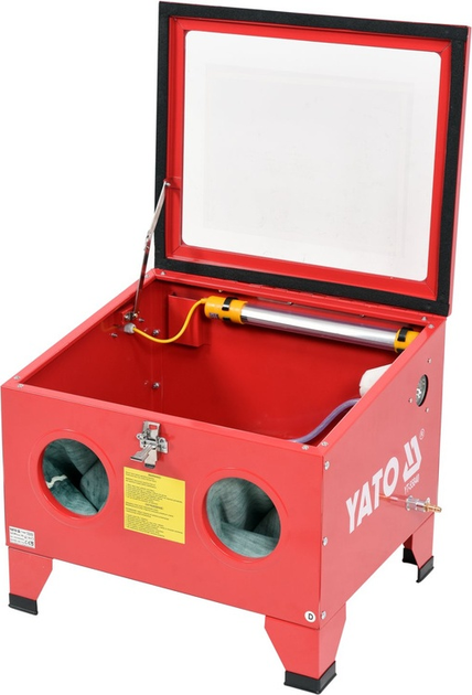 Піскоструйна камера YATO YT-55840 90 л 4 форсунки 590 x 490 x 490 мм (5906083058523) - зображення 3
