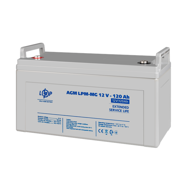 Акумулятор мультигелевий LogicPower LPM-MG 12V - 120 Ah - зображення 3