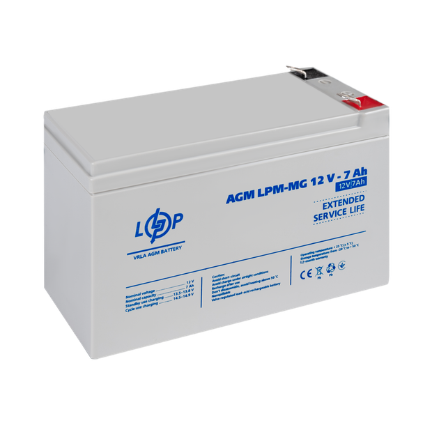 Акумулятор мультигелевий LogicPower LPM-MG 12V - 7 Ah - изображение 3