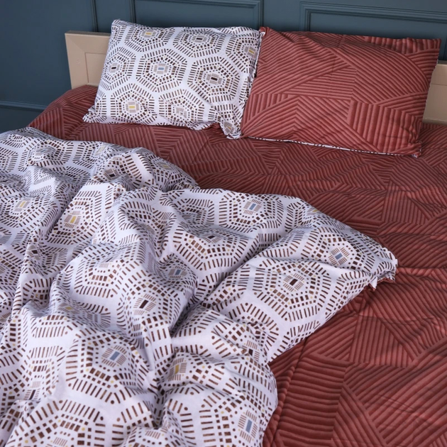 Підковдра MirSon Бязь 17-0739 Amber Geometrics 200х220 см від Rozetka на платформі USKIDKA Акція на Підковдра MirSon Бязь 17-0739 Amber Geometrics 200х220 см від Rozetka