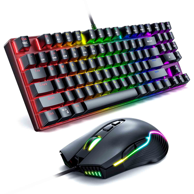 Игровой набор Gaming Combo 2-in-1 Механическая клавиатура ENG ONIKUMA G26 + мышь ONIKUMA CW905 - изображение 2
