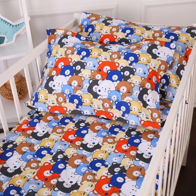 Простирадло MirSon полуторне 150x220 см Kids Time 20-0032 Colored bears бязь від Rozetka на платформі USKIDKA Акція на Простирадло MirSon полуторне 150x220 см Kids Time 20-0032 Colored bears бязь від Rozetka