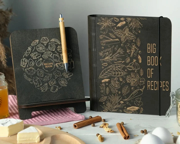 Книга для записів кулінарних рецептів "Big book of recipes" А4 31х23см - изображение 6