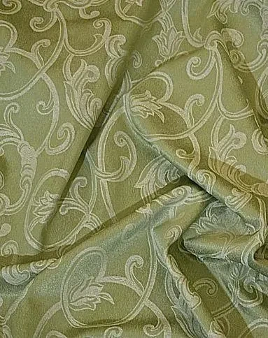 Штора зеленая на люверсах. Ширина - 1,50 м. Высота - 2,00 м (KLO - 1529-2) - Фото 3 Штора зеленая на люверсах. Ширина - 1,50 м. Высота - 2,00 м (KLO - 1529-2) - изображение 3
