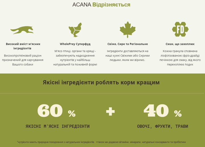 Сухой корм для взрослых собак больших пород ACANA Adult Large Breed Recipe 17 кг (а52117) - изображение 5