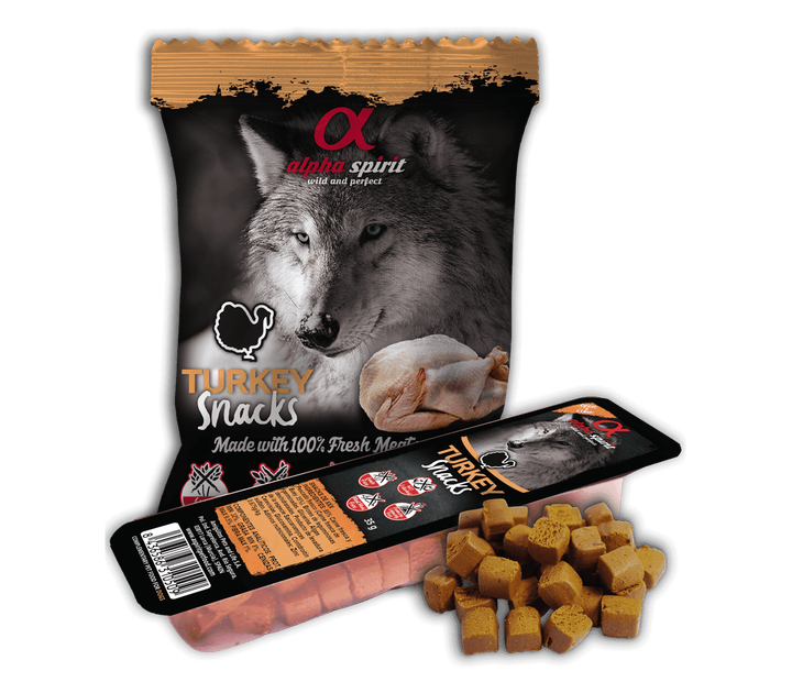 Ласощі для собак Alpha Spirit Snacks напіввологі беззернові кубики з індичкою 35 г (as4002335) - Фото 5 Ласощі для собак Alpha Spirit Snacks напіввологі беззернові кубики з індичкою 35 г (as4002335) - зображення 5
