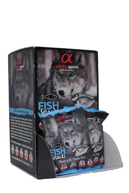Ласощі для собак Alpha Spirit Snacks напіввологі беззернові кубики з рибою 50 г (as4007350) - зображення 3