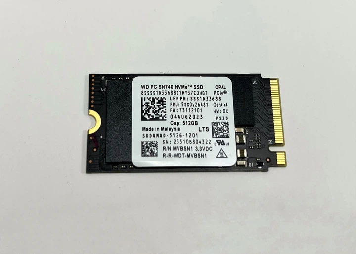 Western Digital PC SN740 NVMe™ SSD 512 ГБ, M.2 2242 – фото, отзывы