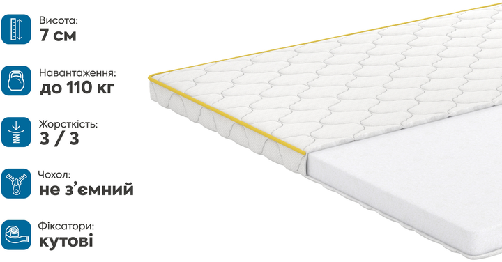 Ортопедичний матрац Matro (MatroLuxe) Aura 120х190 см (0024213583) - зображення 4