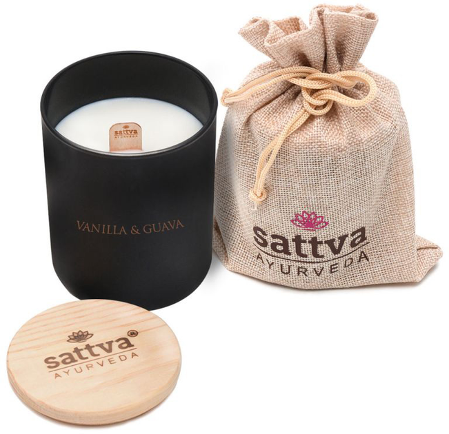 Świeca zapachowa Sattva Wanilia i Guawa 500 g (5903794183513) - obraz 1