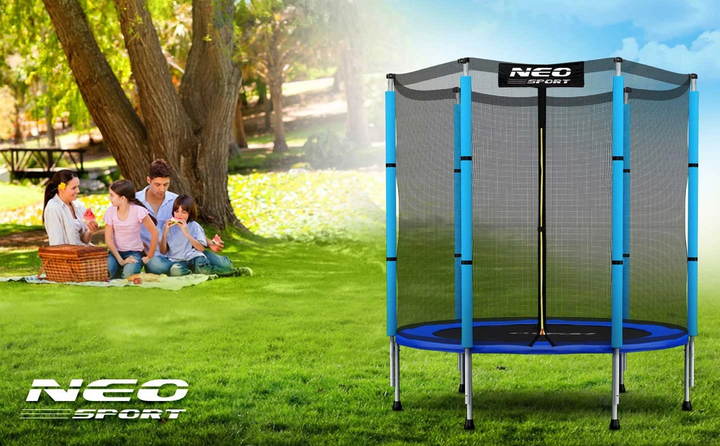 Trampolina ogrodowa Neo Sport 140 cm (NS-04Z200F) - obraz 4