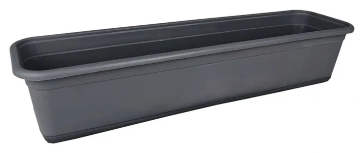 Балконный ящик для цветов Form-Plastic Venus ECO прямоугольный 4,3 л 16 х 13 х 40 см, Цвет Антрацит - Фото 3 Балконный ящик для цветов Form-Plastic Venus ECO прямоугольный 4,3 л 16 х 13 х 40 см, Цвет Антрацит - изображение 3