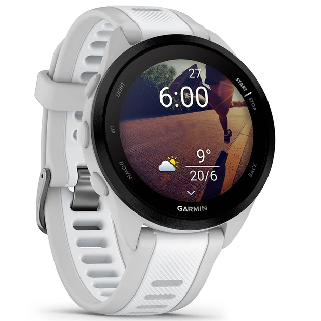 Спортивний годинник GARMIN Forerunner 165 Mist Gray/Whitestone - Фото 1 Спортивний годинник GARMIN Forerunner 165 Mist Gray/Whitestone - зображення 1