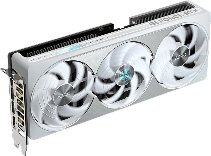 Відеокарта Gigabyte PCI-Ex GeForce RTX 5080 Aero OC SFF 16GB GDDR7 (256bit) (2730/30000) (HDMI, 3 x DisplayPort) (GV-N5080AERO OC-16GD) - Фото 3 Відеокарта Gigabyte PCI-Ex GeForce RTX 5080 Aero OC SFF 16GB GDDR7 (256bit) (2730/30000) (HDMI, 3 x DisplayPort) (GV-N5080AERO OC-16GD) - зображення 3