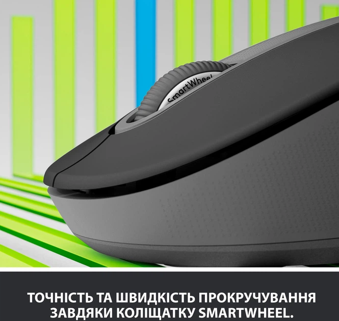 Мышь Logitech Signature M650 L Wireless Mouse Graphite (910-006236) - Фото 2 Мышь Logitech Signature M650 L Wireless Mouse Graphite (910-006236) - изображение 2