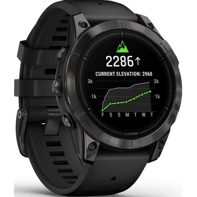 Смарт-годинник Garmin Epix Pro Gen 2 Sapphire 47mm Carbon G. DLC Tit. with Black Band (010-02803-10/11/54) - изображение 5