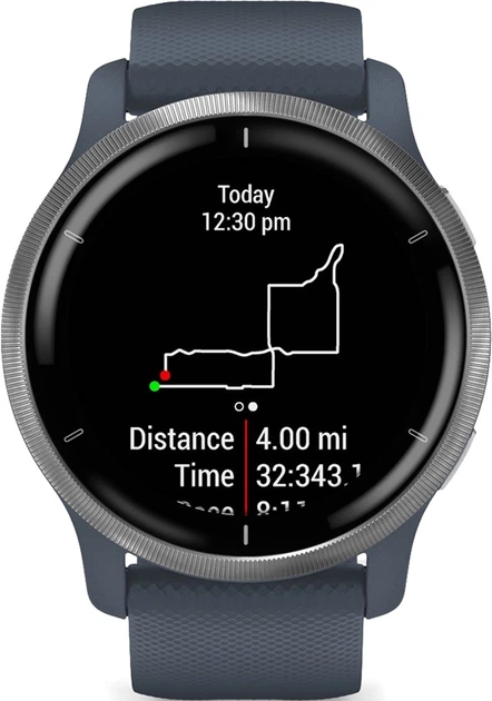 Спортивний годинник Garmin Venu 2 Silver Bezel with Granite Blue Case and Silicone Band (010-02430-10/00) - зображення 5