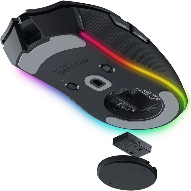 Мышь Razer Cobra Pro Wireless/USB Black (RZ01-04660100-R3G1) - Фото 3 Мышь Razer Cobra Pro Wireless/USB Black (RZ01-04660100-R3G1) - изображение 3
