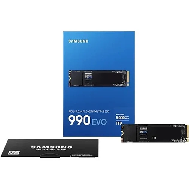 Накопитель SSD 1ТB Samsung 990 EVO Plus M.2 2280 PCIe 5.0 x2 NVMe V-NAND TLC (MZ-V9S1T0BW) - изображение 5