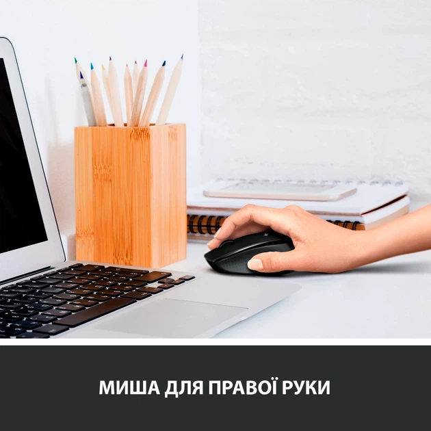 Миша Logitech M330 Silent Plus Wireless Black (910-004909) - зображення 3