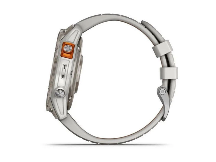 Смарт-годинник Garmin Fenix 7 Pro Sapphire Solar Titanium w. Fog Gray/Ember O. Band (010-02777-20/21) - Фото 4 Смарт-годинник Garmin Fenix 7 Pro Sapphire Solar Titanium w. Fog Gray/Ember O. Band (010-02777-20/21) - изображение 4
