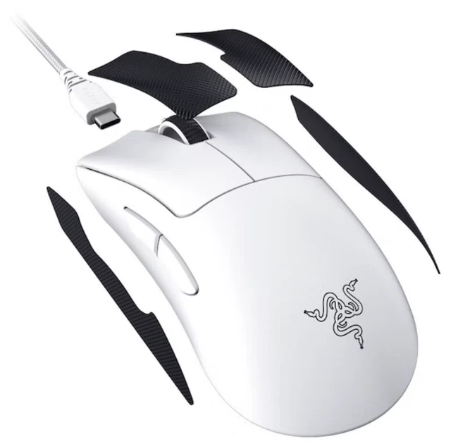 Мышь Razer DeathAdder V3 PRO Wireless/USB White (RZ01-04630200-R3G1) - Фото 8 Мышь Razer DeathAdder V3 PRO Wireless/USB White (RZ01-04630200-R3G1) - изображение 8