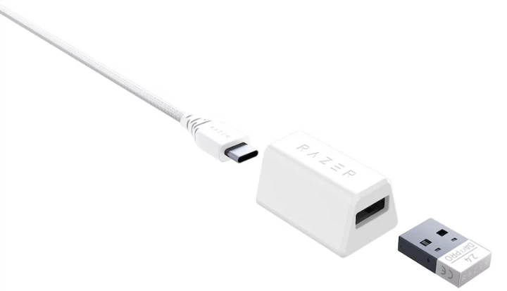 Мышь Razer DeathAdder V3 PRO Wireless/USB White (RZ01-04630200-R3G1) - Фото 9 Мышь Razer DeathAdder V3 PRO Wireless/USB White (RZ01-04630200-R3G1) - изображение 9