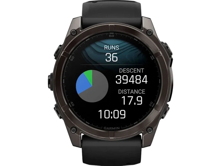 Спортивні годинники Garmin Fenix 8 51mm AMOLED Sapphire Carbon Gray DLC Titanium w. Black/Pebble Gray S. Band (010-02905-20/21) - зображення 6