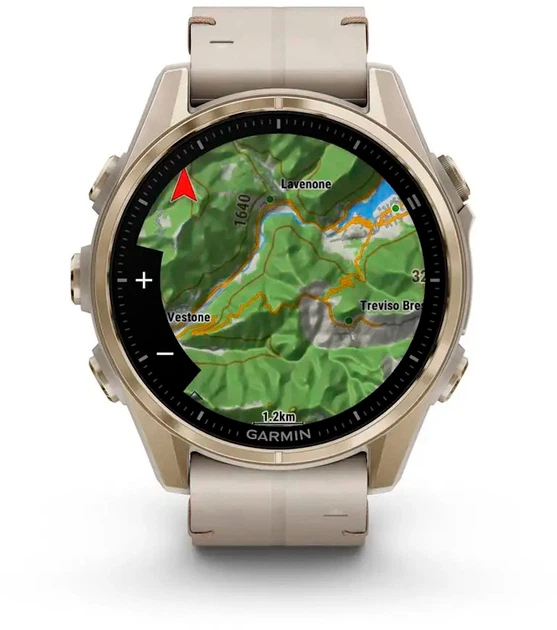 Смарт-часы Garmin fenix 8 43mm AMOLED Sapphire Soft Gold with Limestone Leather Band (010-02903-40) - Фото 6 Смарт-часы Garmin fenix 8 43mm AMOLED Sapphire Soft Gold with Limestone Leather Band (010-02903-40) - изображение 6