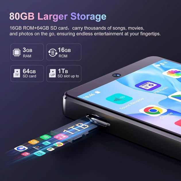 DAP Android13 M36 Fanvace 128GB 5.0 Bluetooth MP3プレーヤー 13 Android 96GB Fanvace Amazon.co.jp: SD付 ポータブルプレーヤー