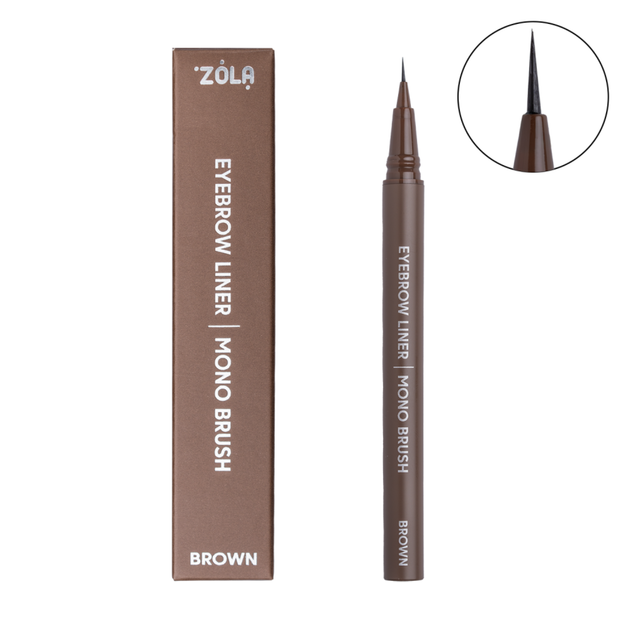 Лайнер Zola для брів з моно-пензлем Brown – купити онлайн на ROZETKA