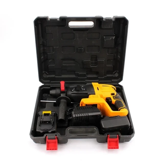 Перфоратор аккумуляторный RIAS Hammer Drill 21V 2xАКБ в кейсе Yellow (3_06205) - изображение 3
