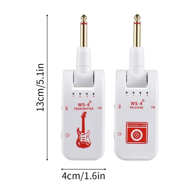Цифровая радиосистема для гитары (инструментальная) Deviser WS-4 2.4G White - изображение 2